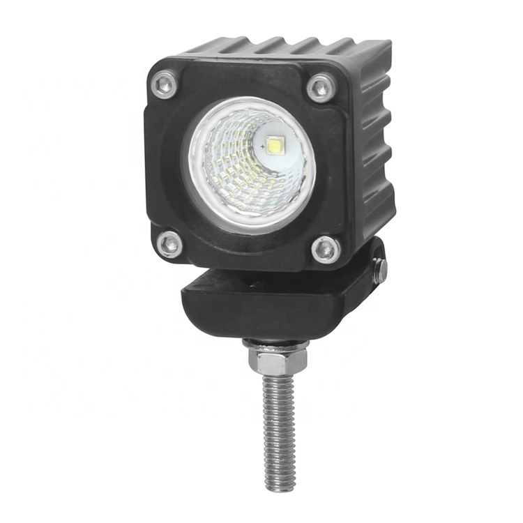 LED světlo mini čtvercové, 1x10W, 36x36mm, rozptýlený paprsek, ECE R10 (wl-453F)