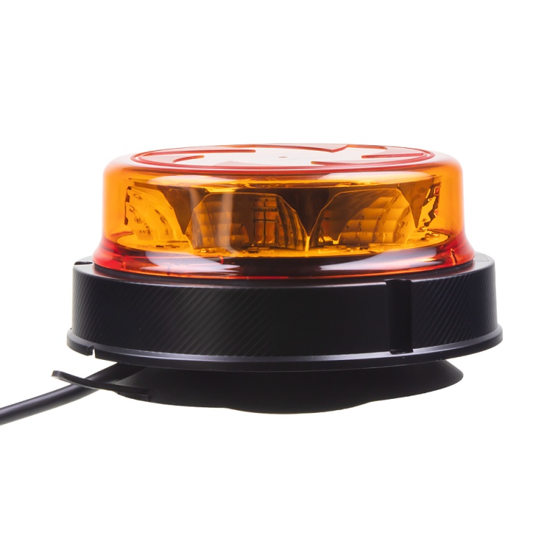 LED maják, 12-24V, 16x1W oranžový, magnet, ECE R65 (wl141)