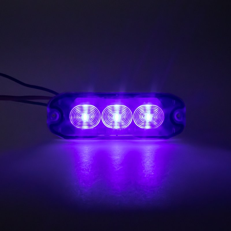 CARCLEVER PROFI SLIM výstražné LED světlo vnější, modré, 12-24V, ECE R10 (CH-073blu)