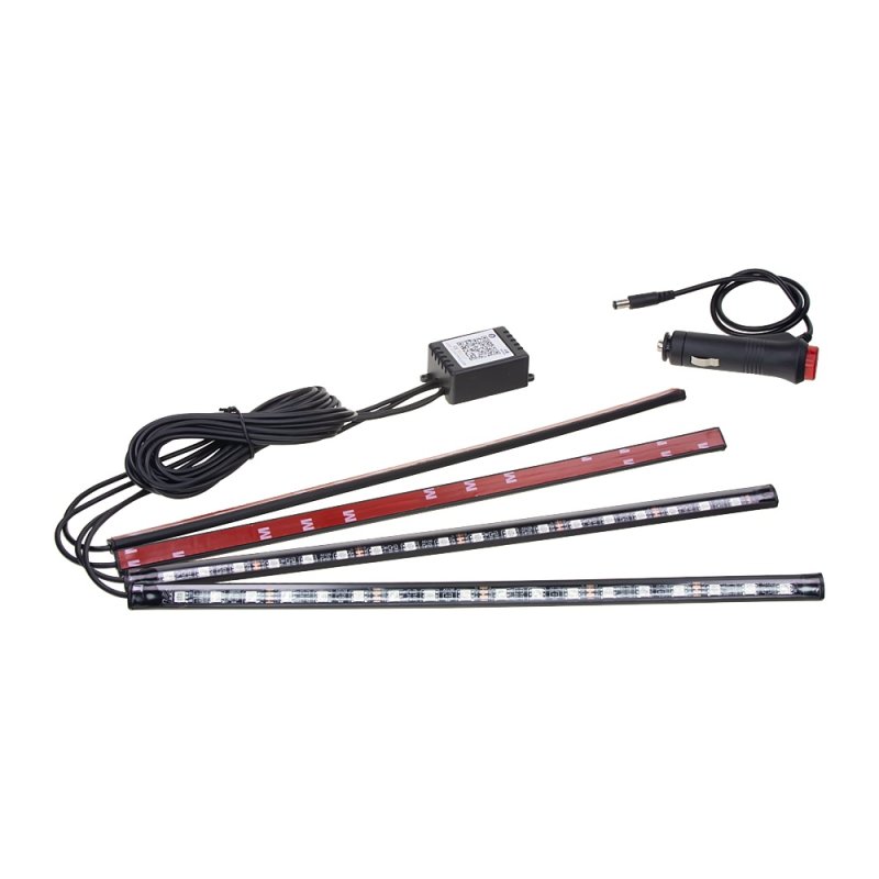 LED podsvětlení vnitřní/vnější RGB 12V, bluetooth, 4 pásky (95RGB-SET13)