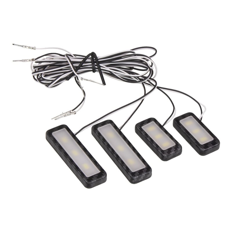 LED osvětlení vnitřní ambientní bílé, 12V, 4x světlo (95W02)