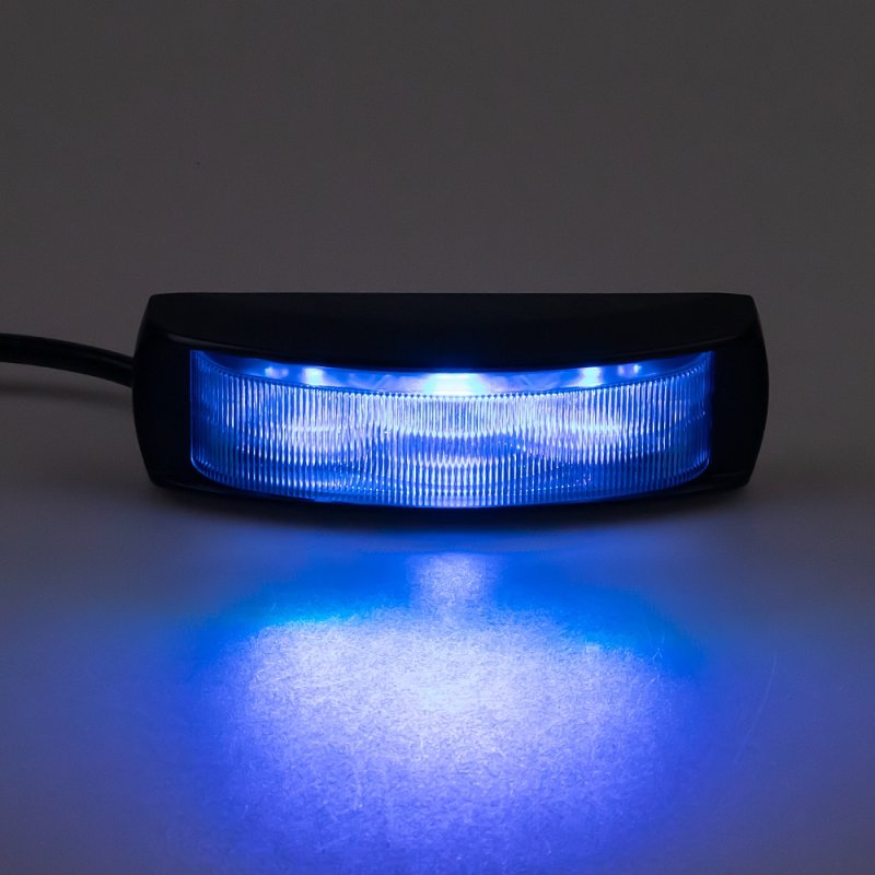 PREDATOR 4x3W LED, 12-24V, modrý, ECE R65 (kf017-4blu)