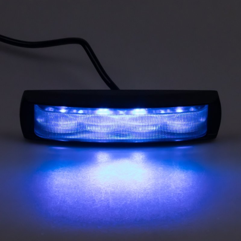 PREDATOR 6x3W LED, 12-24V, modrý, ECE R65 (kf017-6blu)