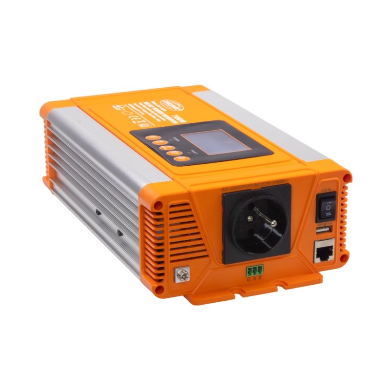 CARCLEVER Sinusový měnič napětí z 12/230V, 700W/displej (35psw712PXD)