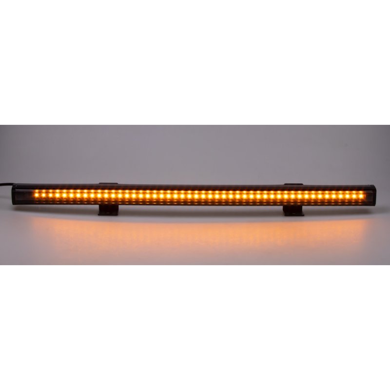 Gumové výstražné LED světlo vnější, oranžové, 12/24V, 440mm (kf016-44)