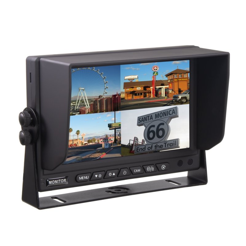 AHD monitor 7 s kvadrátorem a s 4x4PIN vstupy, DVR (sv702qAHDDVR)