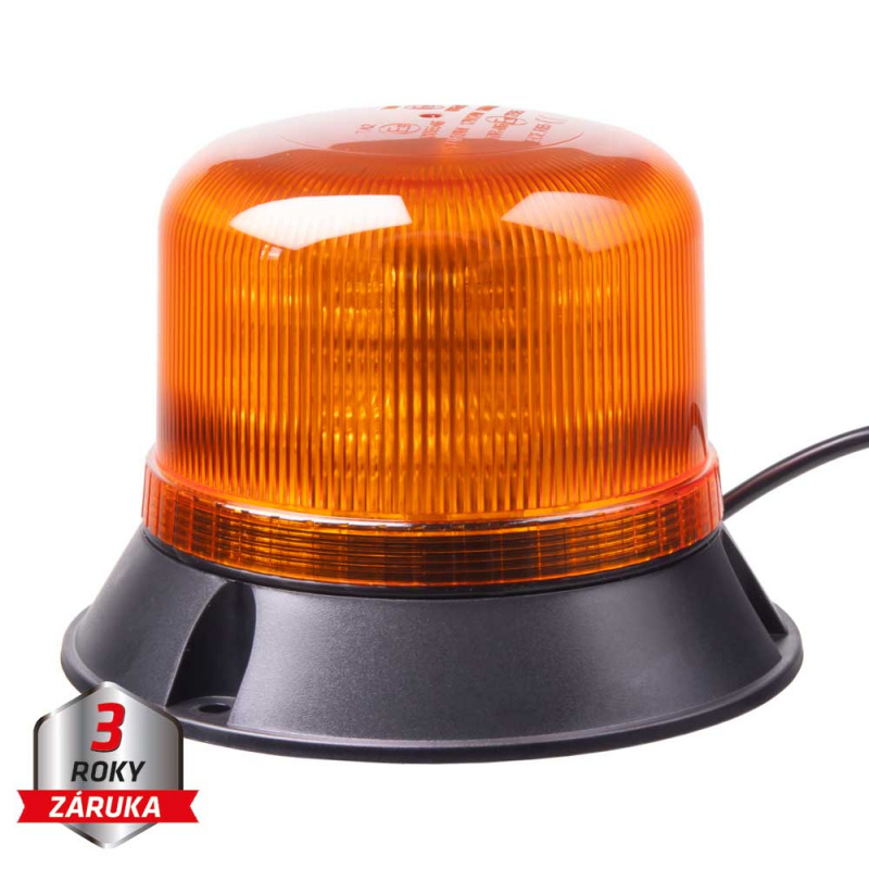LED maják, 12-24V, 16x5W LED oranžový, pevná montáž, ECE R65 (wl822fix)