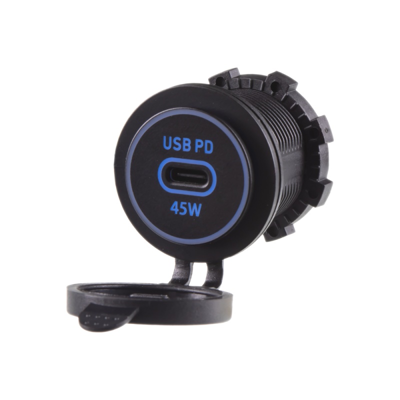 USB-C zásuvka 12/24V, 45W (34655)