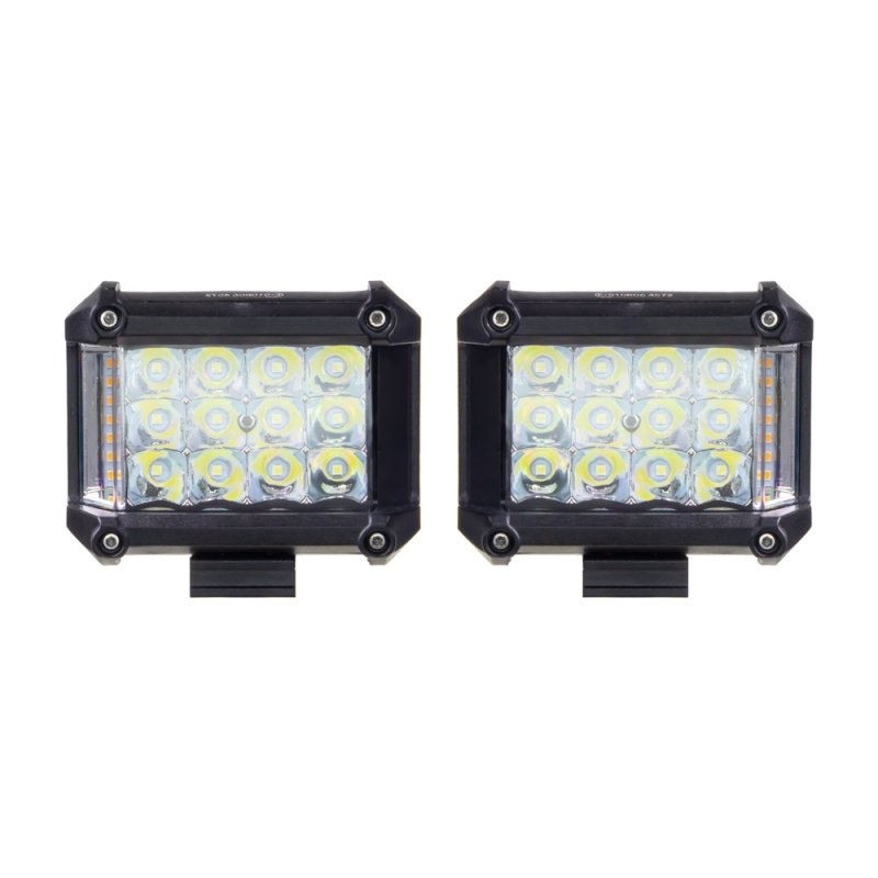 LED svtla obdlnkov bl/oranov, 19W, 19xLED, ECE R10, 2ks (wl-445wo)