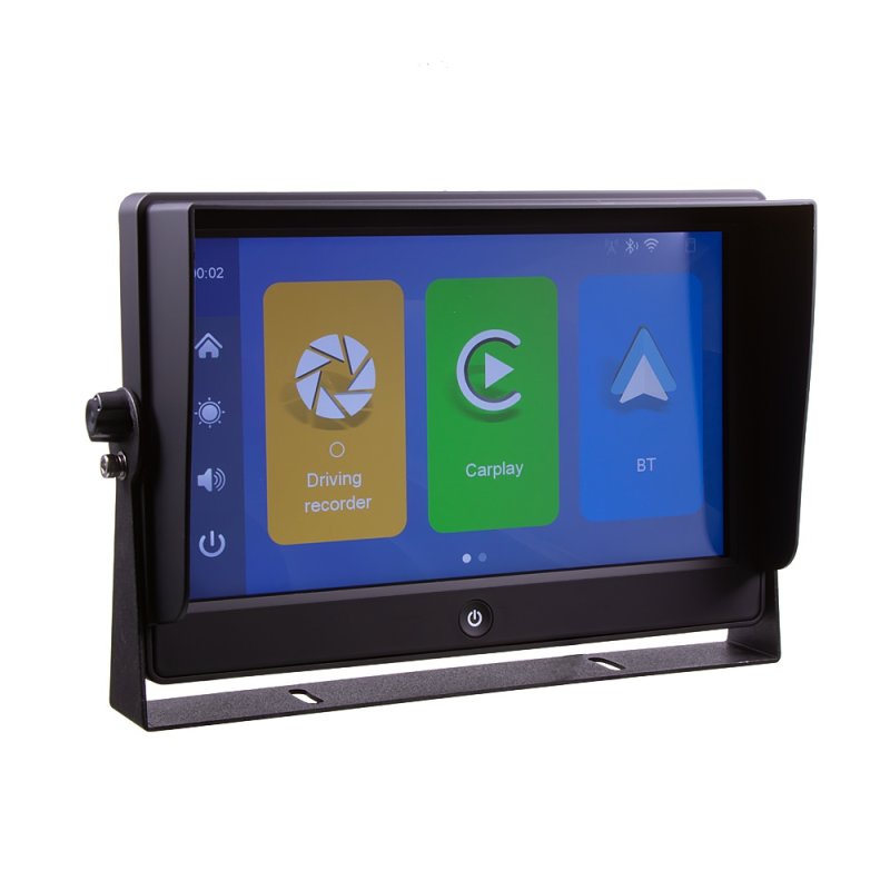 AHD monitor 10 s kvadrátorem a s 4x4PIN vstupy, DVR, s Apple CarPlay, Android auto, Bluetooth (sv1012qAHDDVRCA) AKCE