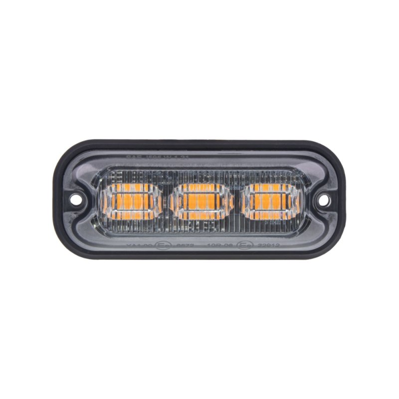 PREDATOR 3x4W LED, 12-24V, oranov, ECE R65 (br003A)