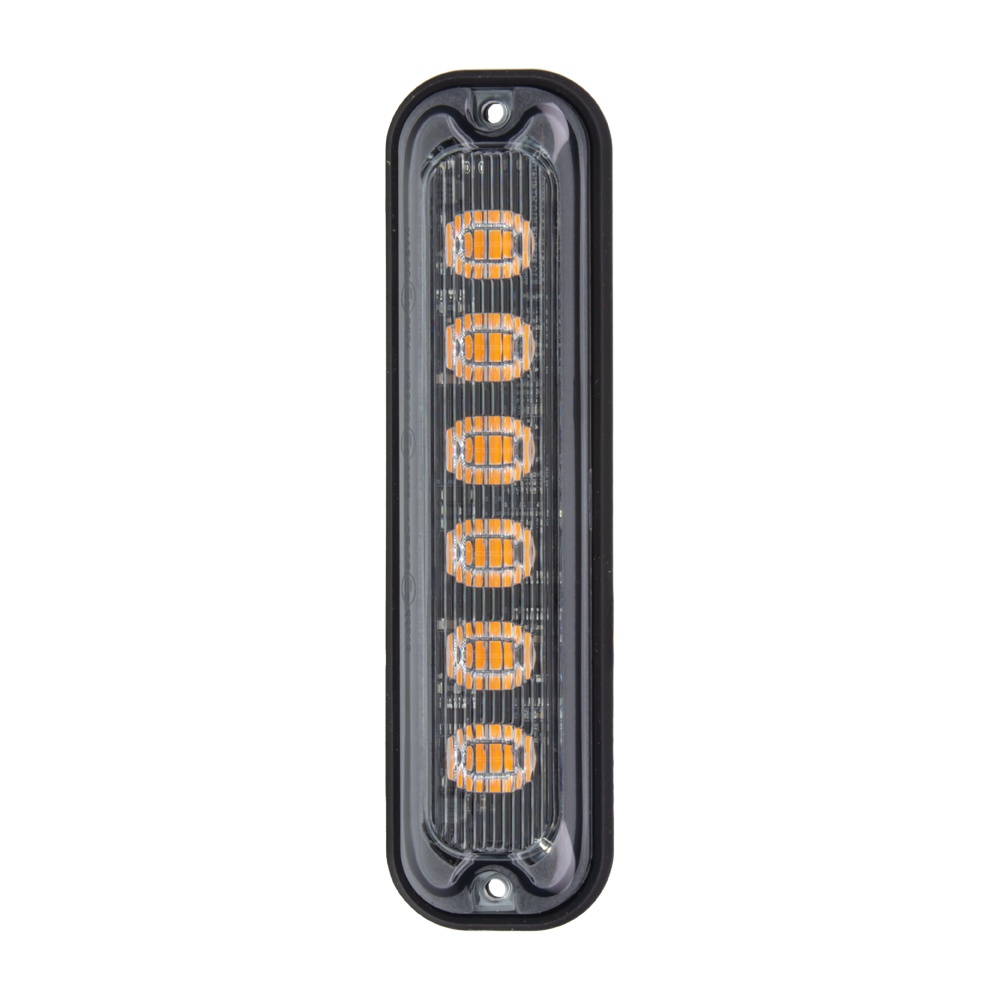 PREDATOR 6x4W LED vertikln, 12-24V, oranov, ECE R65 (br006AV)