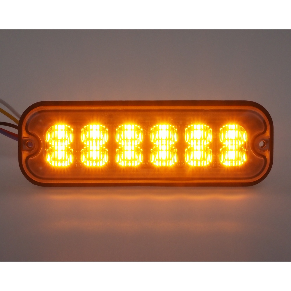 PREDATOR 12x4W LED, 12-24V, oranov, ECE R65 (br012A)