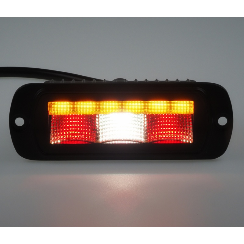 LED světlo zadní sdružené + oranžové vystražné světlo, ECE R65 (wl-461BECE)
