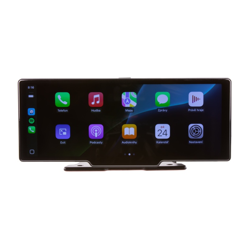 CARCLEVER Monitor 10,26 s OS Android + Apple CarPlay, Android auto, Bluetooth, micro SD, GPS, park. kamera (ds-126caA)