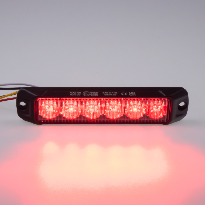 PROFI výstražné LED světlo vnější, červené, 12-24V, ECE R65 (CH-060R)