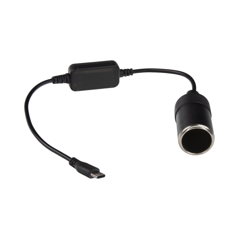 Redukce s měničem napětí USB-C/CL zásuvka - 5V/12V, 1A (34166)