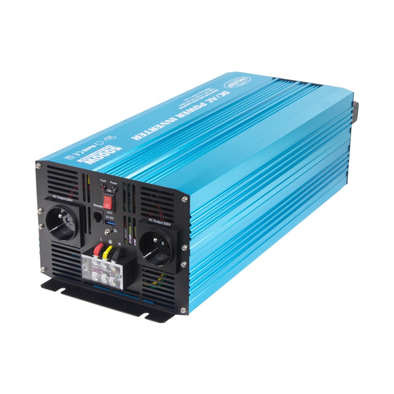 CARCLEVER Sinusový měnič napětí z 24/230V + USB, 5000W (35psw5024)