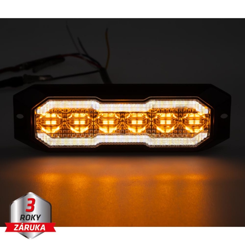 PROFI výstražné/couvací LED světlo, oranžové + bílé, 12-24V, ECE R65 (CH-012AB)