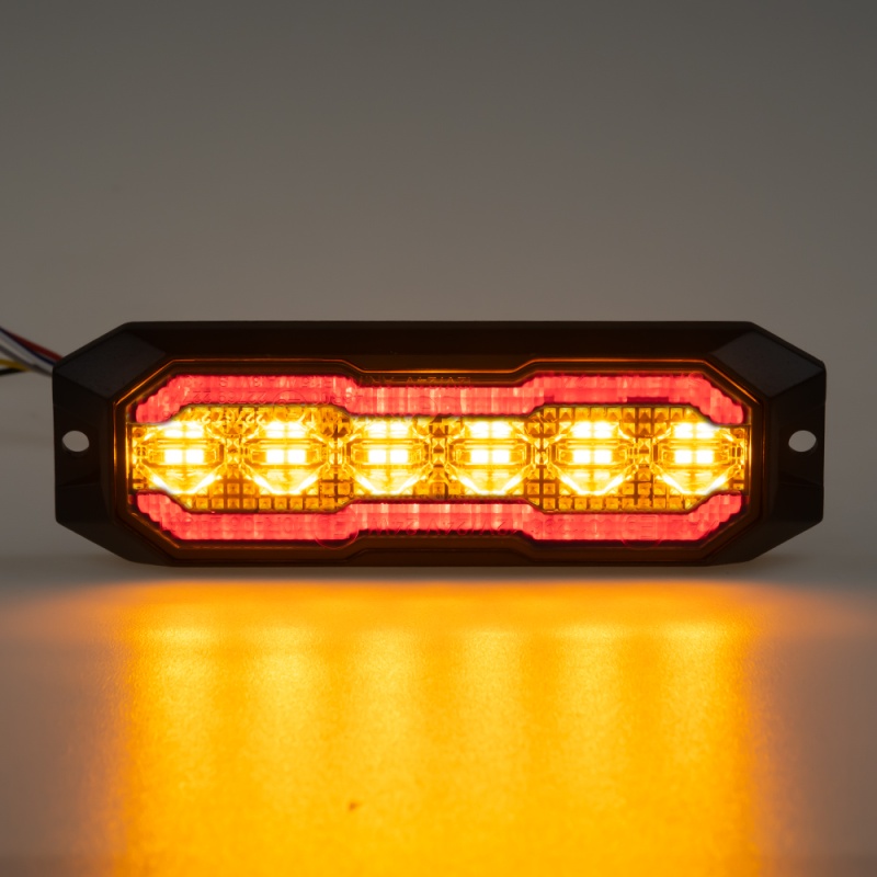 PROFI výstražné/zadní LED světlo, oranžové + červené, 12-24V, ECE R65 (CH-012AR)