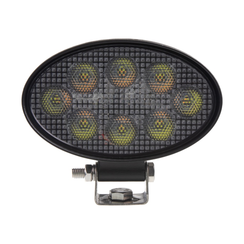 LED světlo oválné, bílé/oranžové, 8x3W/8x1W, 140mm, ECE R10 (wl-722wo)