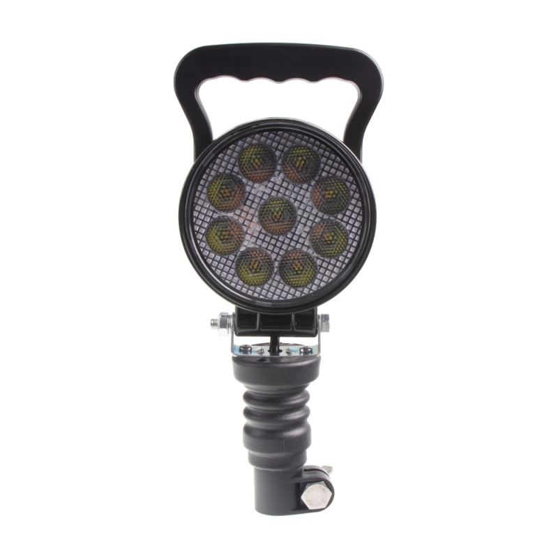 LED světlo kulaté, bílé/oranžové, 9x3W/9x1W, ø114mm, na hrot, ECE R10 (wl-728woh)