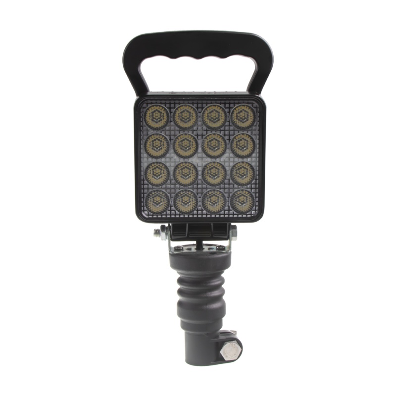 LED světlo hranaté, bílé, 16x3W, na hrot, ECE R10 (wl-732wh)