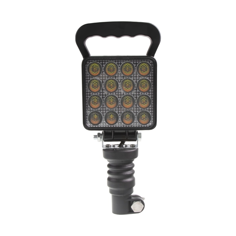 LED světlo hranaté, bílé/oranžové, 16x3W/16x1W, na hrot, ECE R10 (wl-732woh)