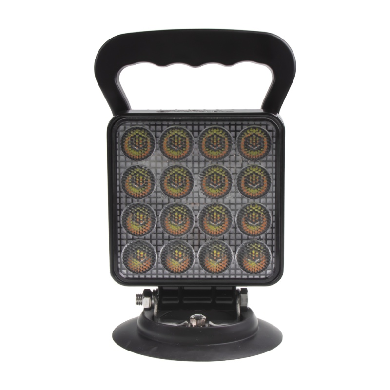 LED světlo hranaté, bílé/oranžové, 16x3W/16x1W, magnet, ECE R10 (wl-732wom)