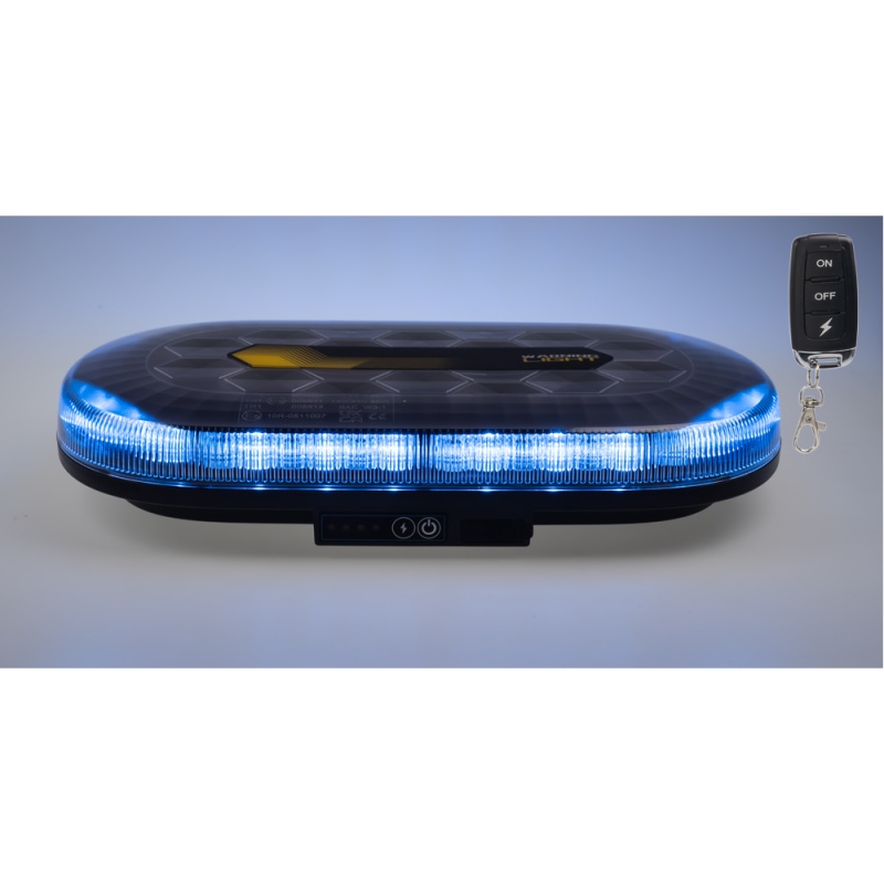AKU LED rampa modrá, 48xLED, magnet, 328mm, ECE R65 R10 (sre2-bat865blRE)