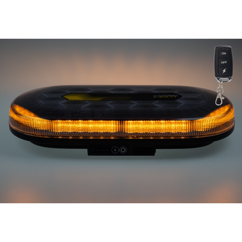 AKU LED rampa oranžová, 48xLED, magnet, 328mm, ECE R65 R10 (sre2-bat865RE)