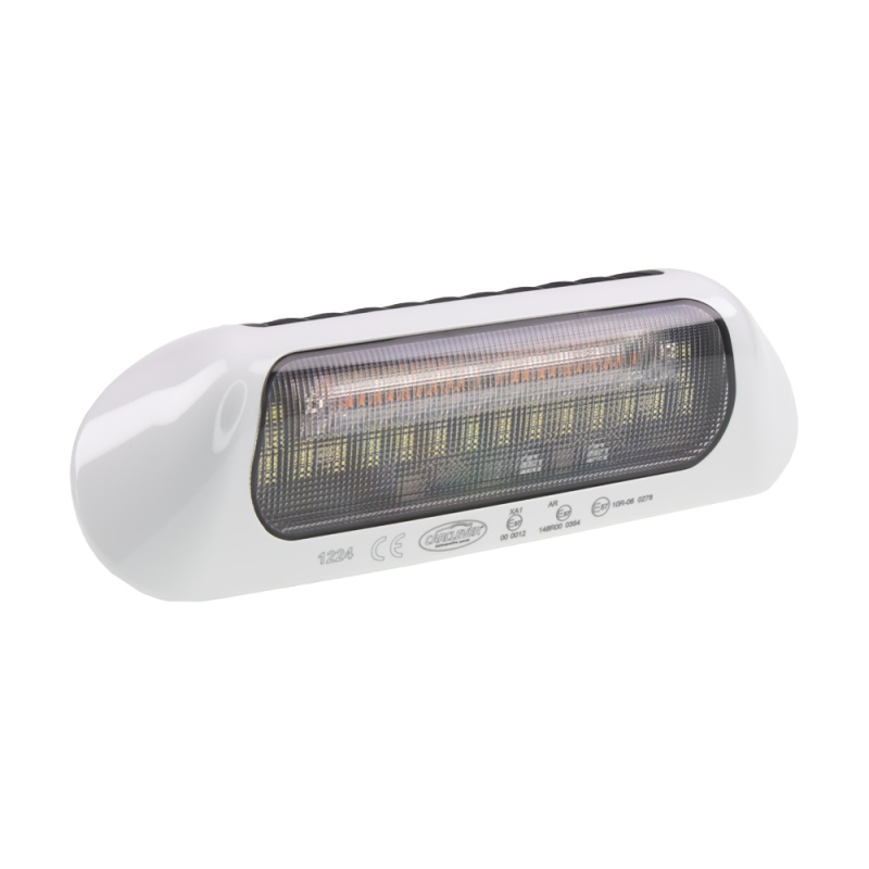 LED světlo nástěnné s výstražným světlem, bílé, 48W, ECE R65 (wl-B035W)