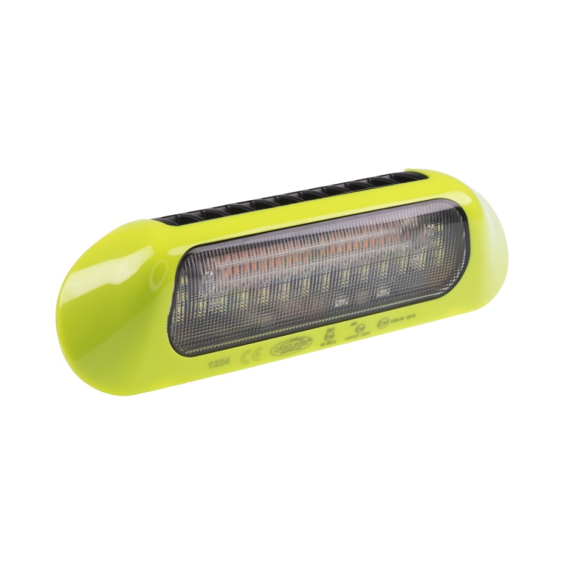 LED světlo nástěnné s výstražným světlem, žluté, 48W, ECE R65 (wl-B035Y)