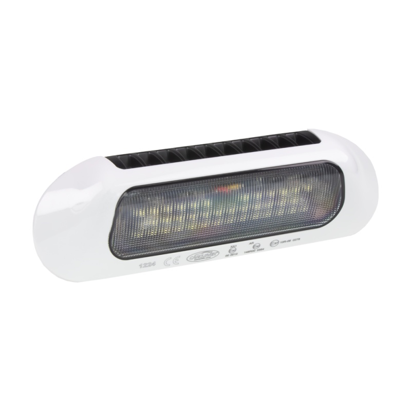 LED světlo nástěnné s couvacím světlem, bílé, 57W, ECE R65 (wl-B048W)