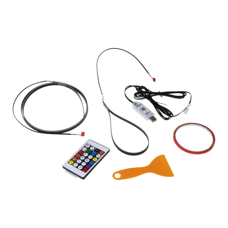 LED ambientní osvětlení RGB do USB, Bluetooth, 1,1+0,37m (95RGB-SET16)