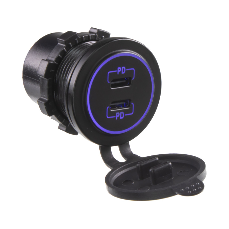 2x USB-C nabíječka 12/24V, 60W (34719)
