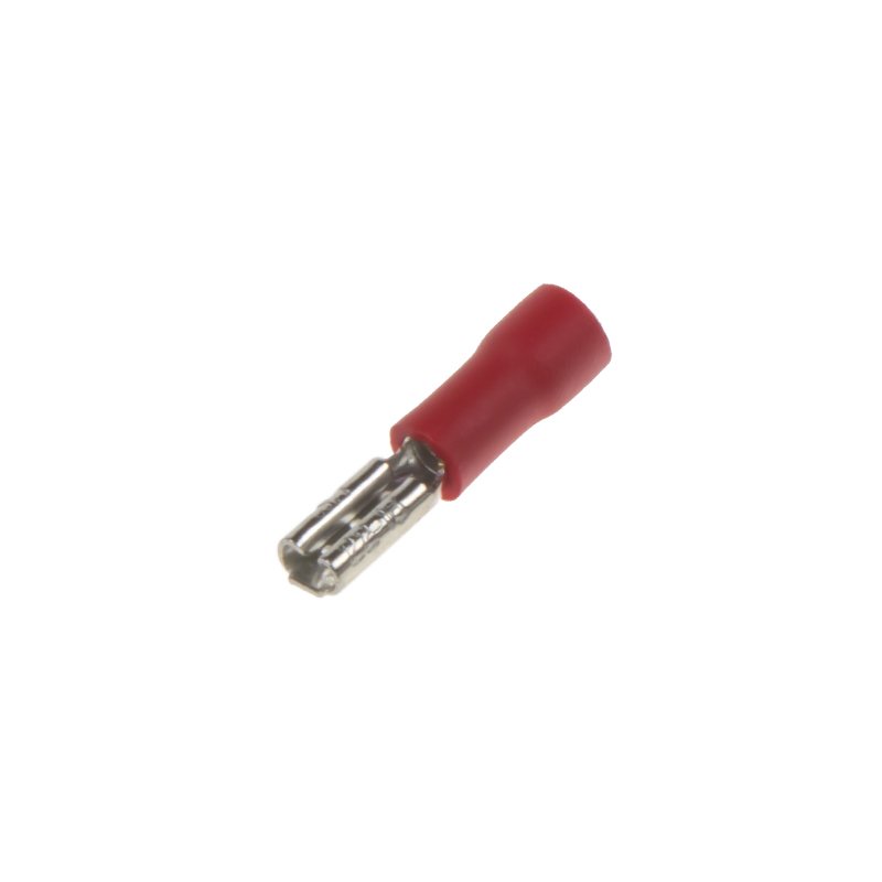 Objímka plochá 2,8 mm červená, 100ks (4000101)