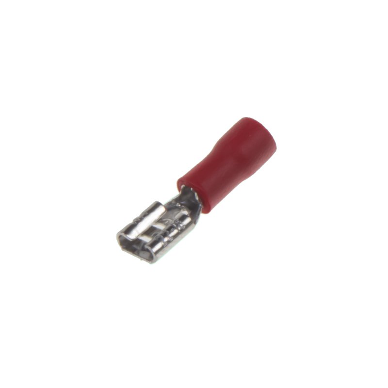 Objímka plochá 4,8 mm červená, 100ks (4000201)