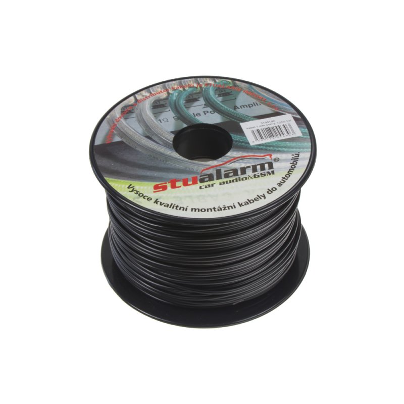 Kabel 1 mm, černý, 100 m bal (3100102)