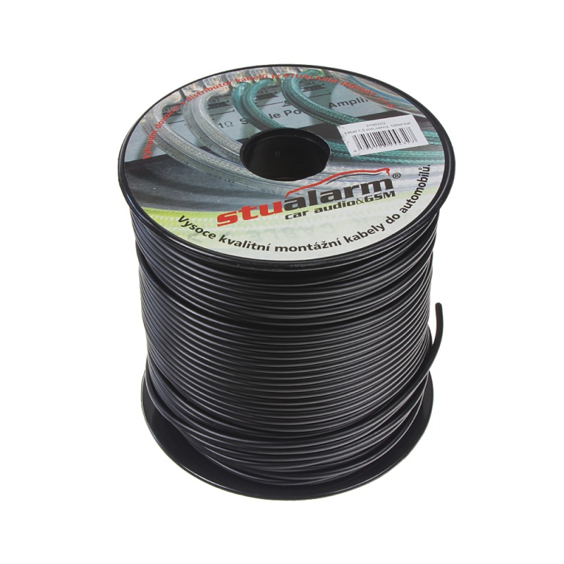 Kabel 1,5 mm, černý, 100 m bal (3100202)