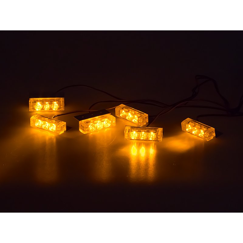 PREDATOR LED do mřížky, 12V, oranžový (kf745-6)