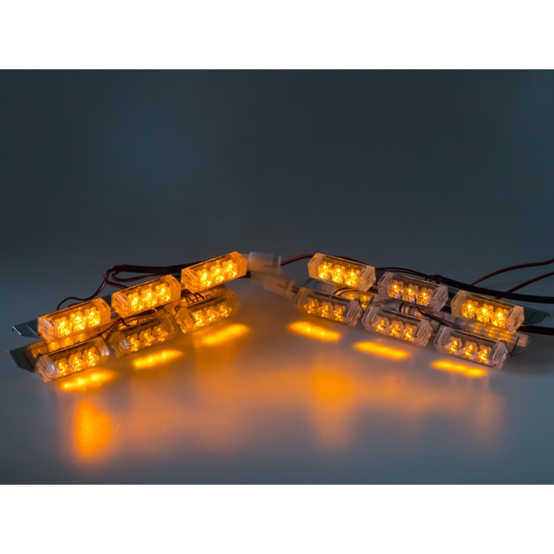 PREDATOR LED do mřížky, 12V, oranžový (kf746-4)