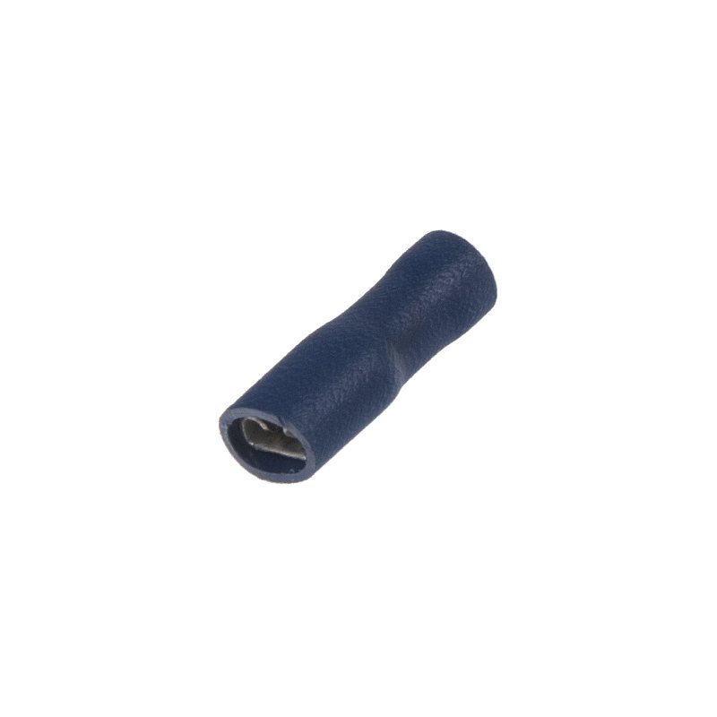 Objímka plochá izolovaná 4,8 mm modrá, 100ks (4000406)