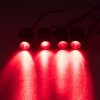LED stroboskop červený 4ks 1W (kf704red)