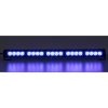 LED světelná alej, 20x LED 3W, modrá 580mm, ECE R10 (kf756-5blu)