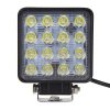 LED světlo hranaté, 16x3W, 107x107x60mm, ECE R10/R23 (wl-806R23)
