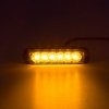 SLIM výstražné LED světlo vnější, oranžové, 12-24V, ECE R65 (kf079)