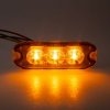 CARCLEVER PROFI SLIM vstran LED svtlo vnj, oranov, 12-24V, ECE R65 (CH-073)