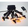 Vstran LED svtla vnj, do mky, oranov, 12V, dlkov ovldn (kf820w)