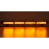 LED alej voděodolná (IP67) 12-24V, 36x LED 1W, oranžová 628mm, ECE R65 (kf77-628)